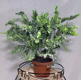 18 inch Eucalyptus Grass Bush PVC x 2ppp