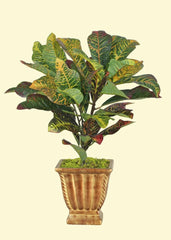 22 inch Croton Bush Real Touch for Home or Office Silk Plants Canada