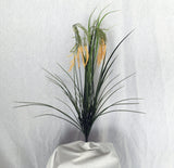 24 inch Artificial PVC Wheat Stems w Grass in Golden Yellow